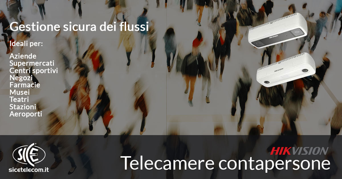 Telecamere contapersone e gestione accessi