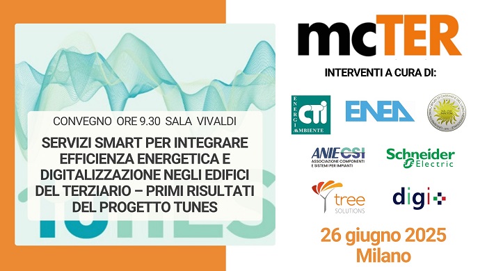 Efficienza energetica e digitalizzazione negli edifici del terziario: a mcTER i primi risultati del progetto europeo TunES
