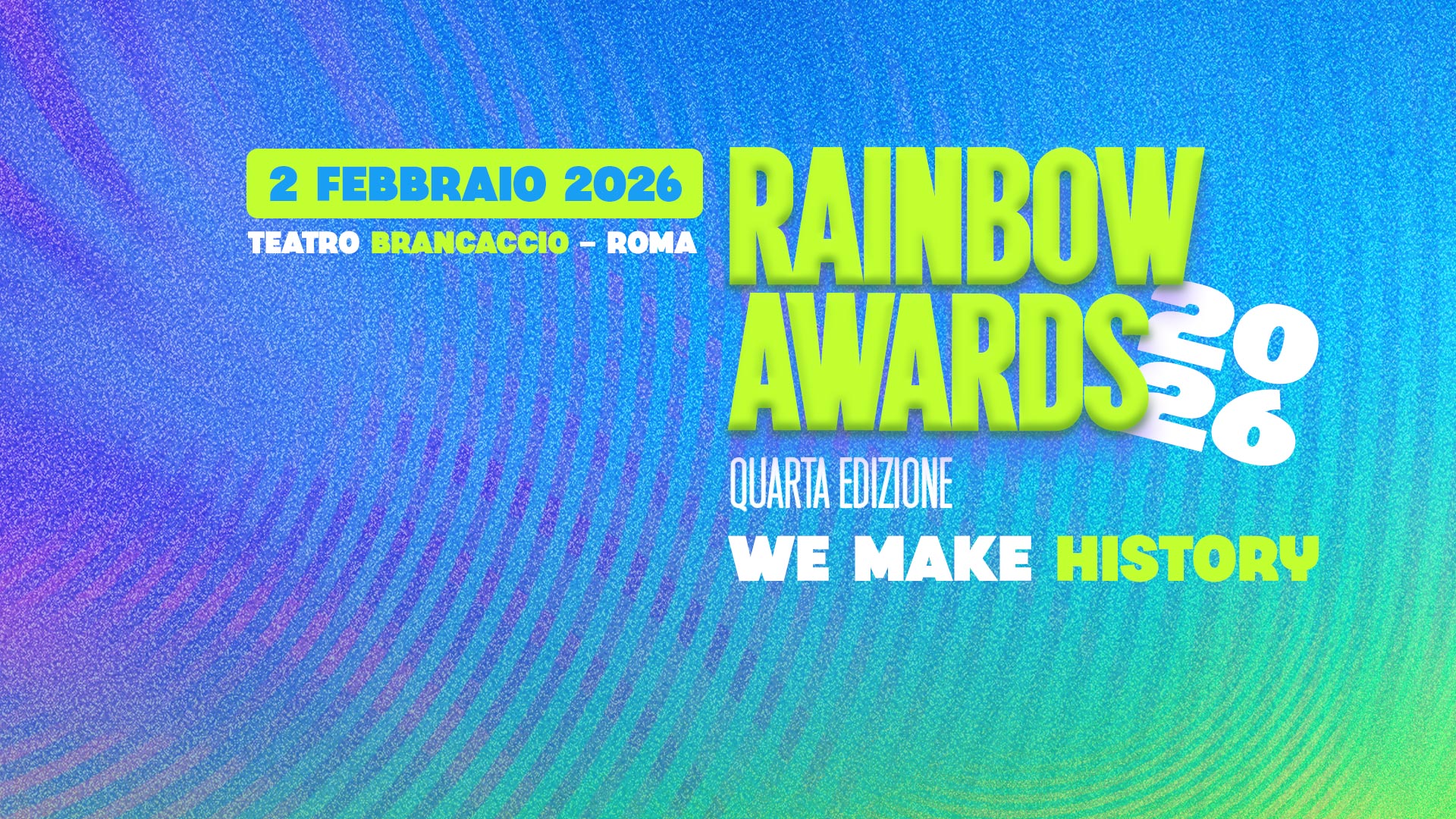 Domani al Teatro Brancaccio i Rainbow Awards: quando la cultura si assume una responsabilità