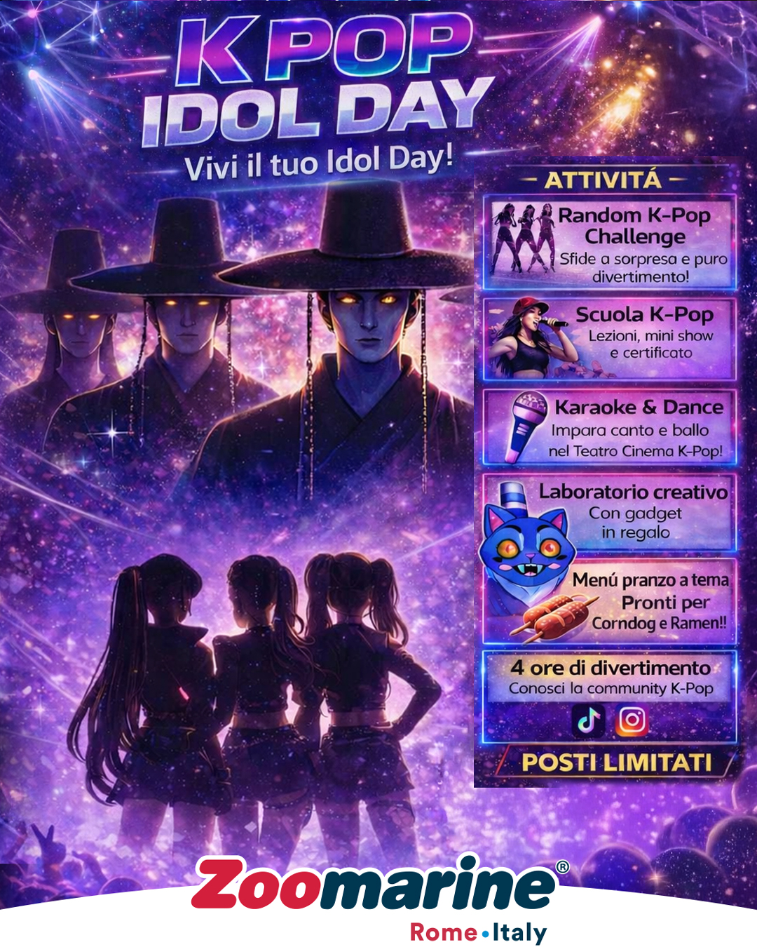 Carnevale sostenibile e inclusivo: a Zoomarine la festa per tutte le età esplode con il K-Pop e si colora con il riciclo creativo. Carnevale sostenibile e inclusivo: a Zoomarine la festa per tutte le età esplode con il K-Pop e si