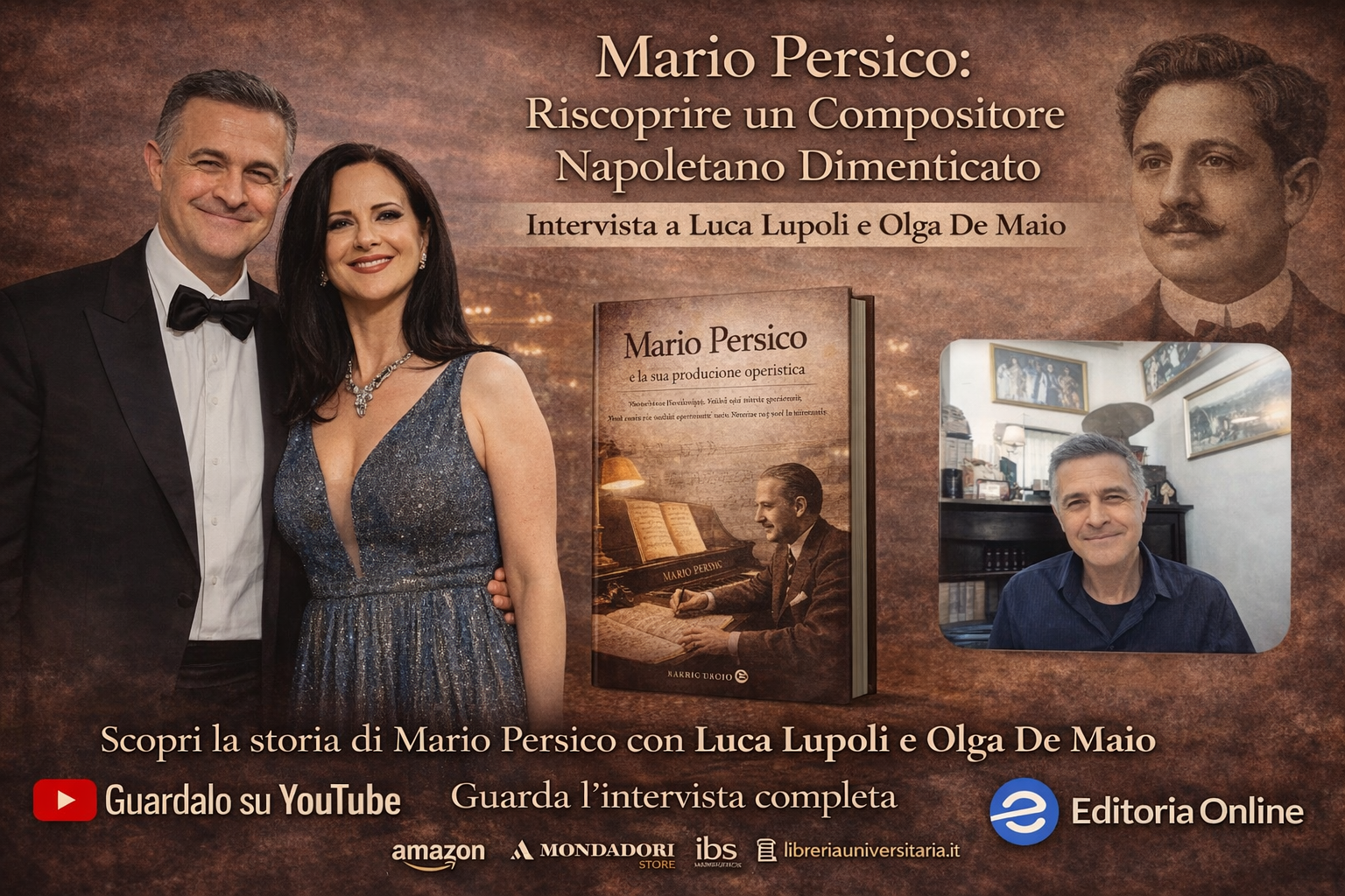 Mario Persico compositore napoletano del Novecento: intervista sul saggio a Luca Lupoli a cura di Editoria Online