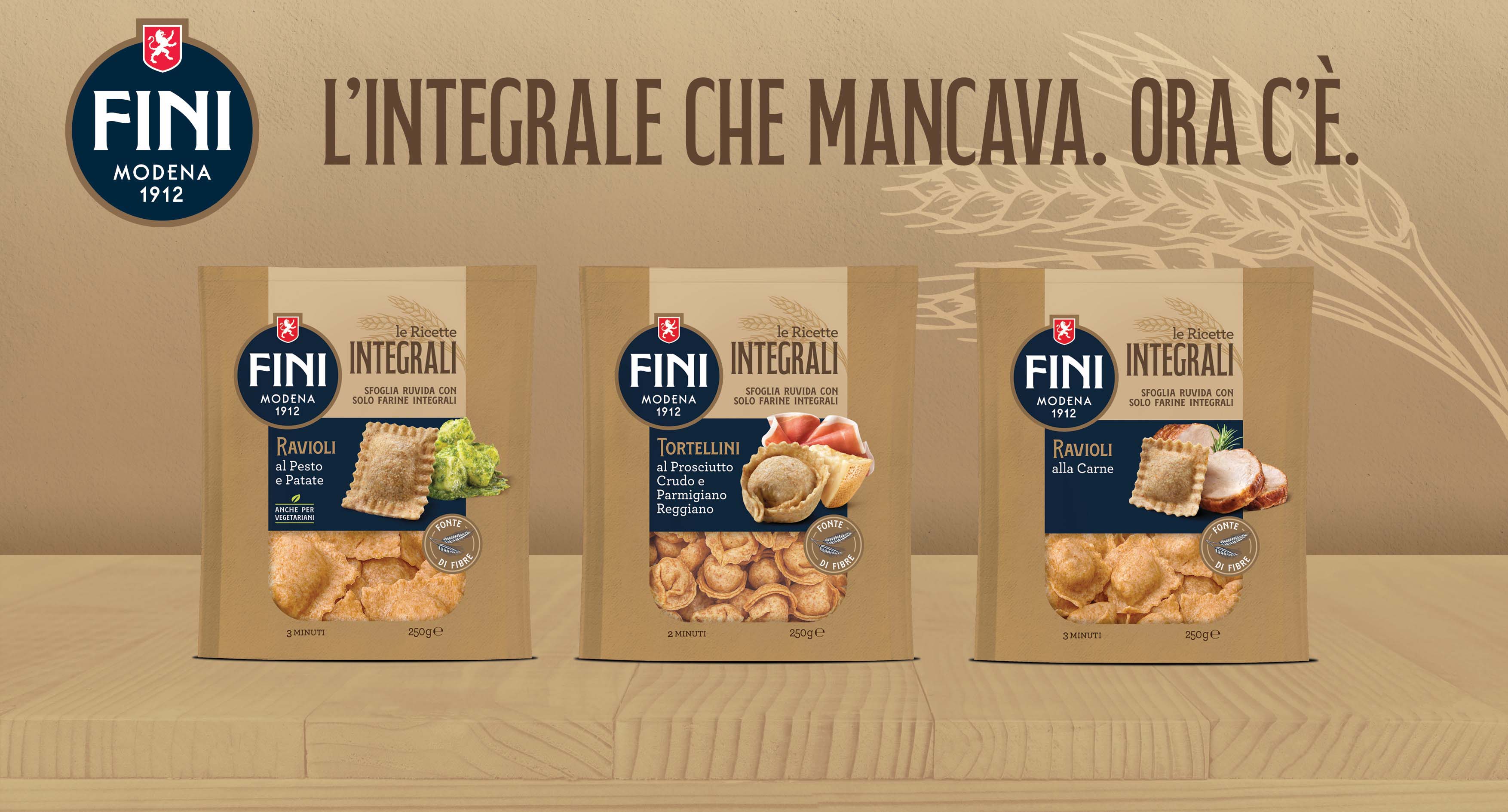 Tutto il gusto della tradizione, oggi ancora più ricco con FINI Le Ricette integrali