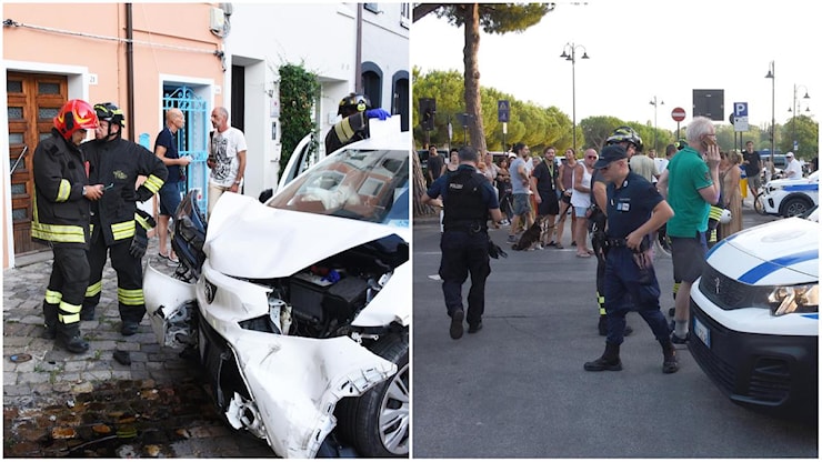Auto fuori controllo si schianta tra la folla a Rimini: paura e feriti a Borgo San Giuliano - Il Resto del Carlino