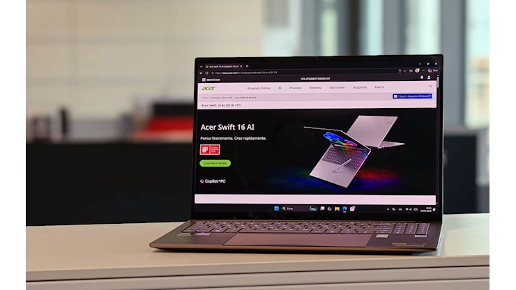 Swift 16 AI: il nuovo top di gamma di Acer con il trackpad da record - Sky TG24