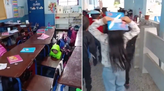 Terremoto in Guatemala, l'insegnante calma i bambini durante la scossa: «Finirà presto»