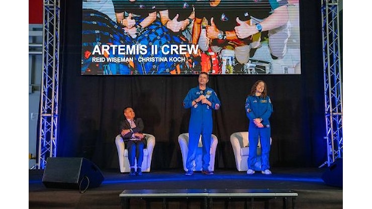 Thales Alenia Space, astronauti Artemis II in visita a sede Torino - Askanews