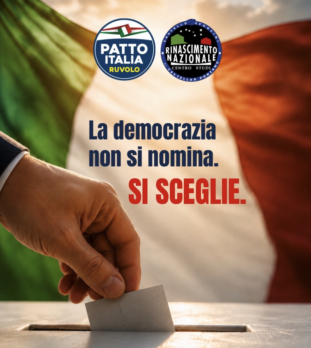 CENTRO STUDI RINASCIMENTO NAZIONALE (THINK TANK DI FN) * VOTO DI PREFERENZA: RUVOLO E SFORZINI: «NESSUN COMPROMESSO, FUTURO NAZIONALE OCCUPI IL PARLAMENTO»