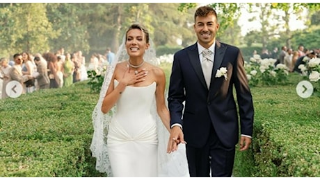 Ludovica Pagani ed El Shaarawy si sposano a Frascati, il sì
