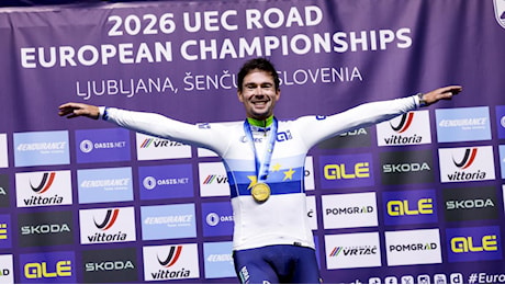 Roglic fa festa in casa: oro europeo nella cronometro, Frigo settimo