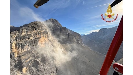 Enorme frana sulle Tofane, chiuso il sentiero della Val Travenanzes