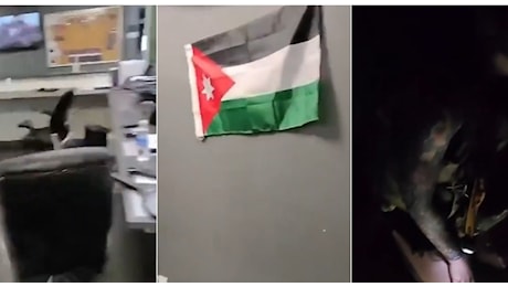 Missili iraniani sulla base aerea in Giordania: il video girato da un soldato americano durante l'attacco