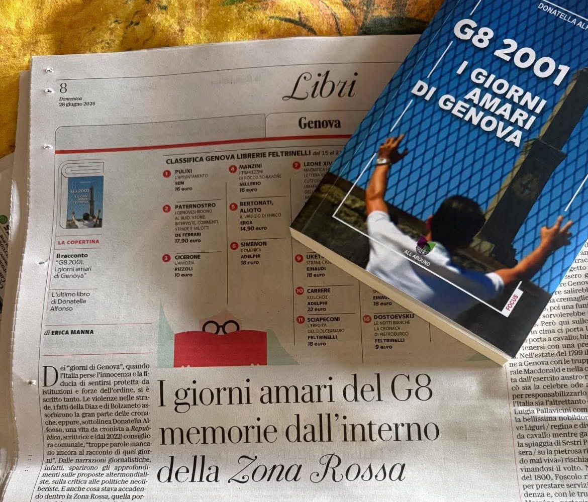 Donatella Alfonso: Genova ha cambiato per sempre il nostro modo di essere