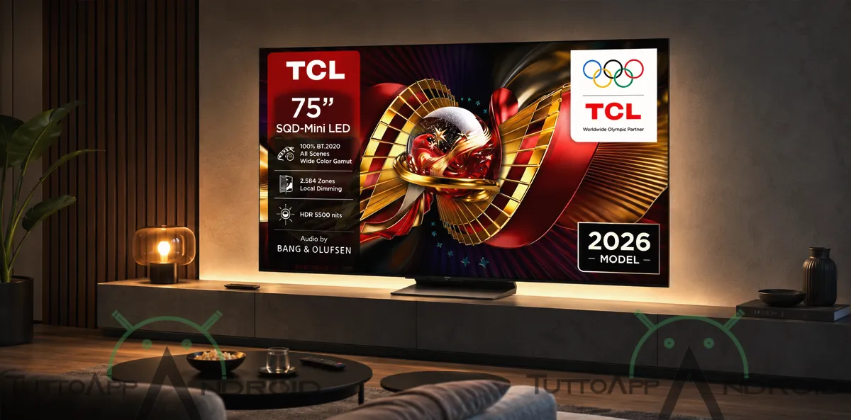 TCL 75C8L 75” SQD-Mini LED 4K al minimo storico su Amazon