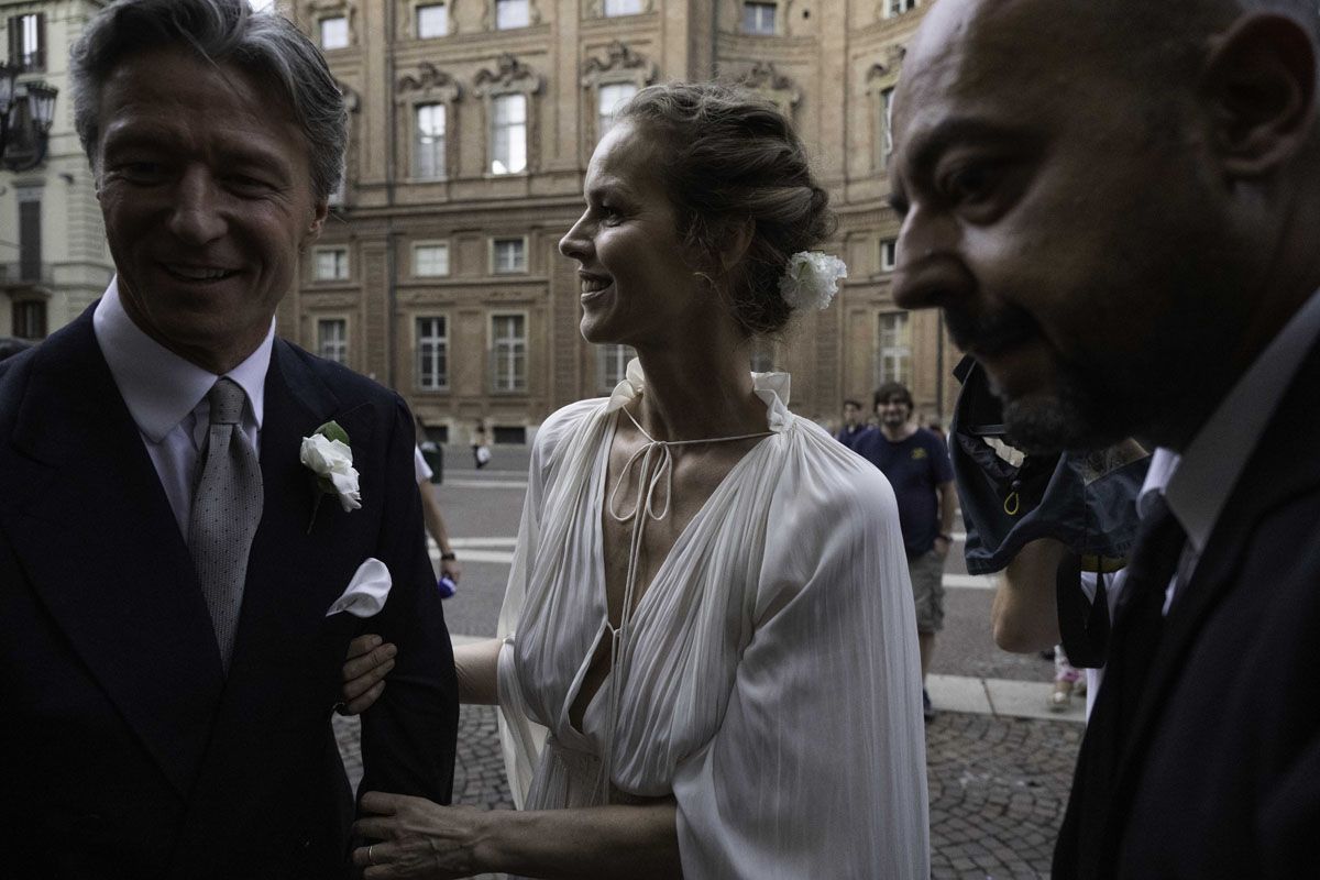 Eva Herzigova si sposa a Torino con Gregorio Marsiaj: matrimonio civile dopo il rito religioso. Guarda le foto