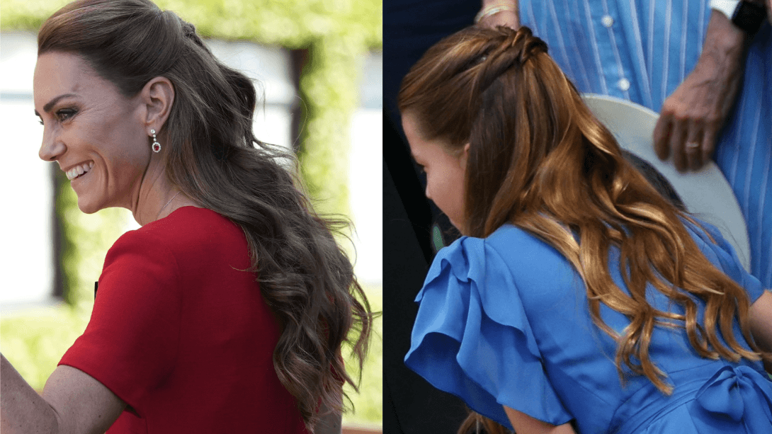 Il semiraccolto regale di Kate Middleton e della principessa Charlotte, il dettaglio che unisce mamma e figlia. I consigli dell'hair stylist Gaja Curletto per replicarlo