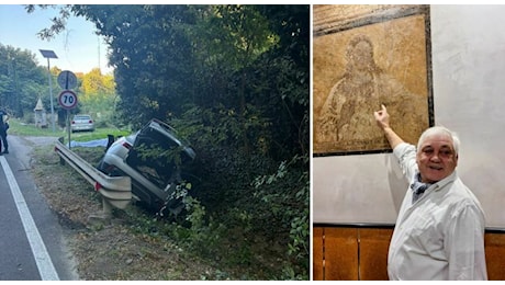 Monselice, la Jaguar esce di strada in via Solana: morto il ristoratore Antonio Raffagnato