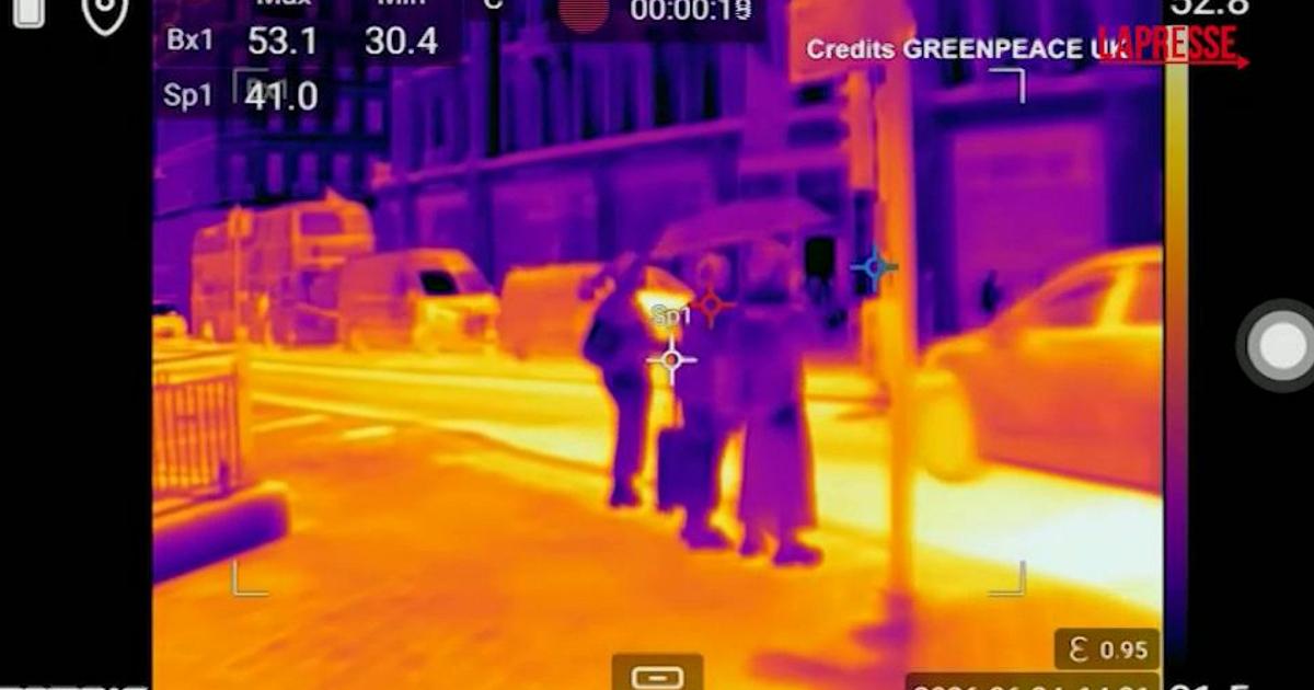 Paesaggio infernale dalle termocamere di Londra: immagini del caldo record