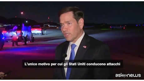 Rubio esorta gli alleati: «Pressioni sull'Iran per navigazione nello Stretto di Hormuz» VIDEO