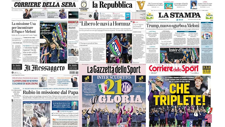 Le prime pagine dei quotidiani di oggi 4 maggio: la rassegna stampa - Sky TG24