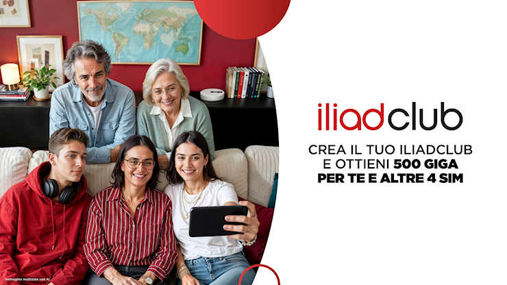 Nasce Iliadclub, l’iniziativa che premia la fiducia e moltiplica i giga degli utenti - TuttoAndroid