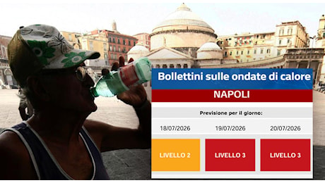 Caldo record a Napoli, bollino rosso e ospedali in affanno: allarme anziani