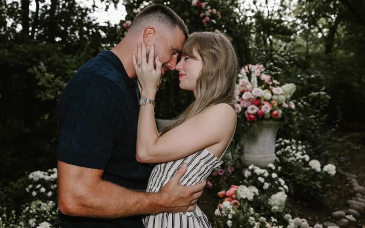 Taylor Swift e Travis Kelce sposi, per il matrimonio l'Empire State Building si veste di blu
