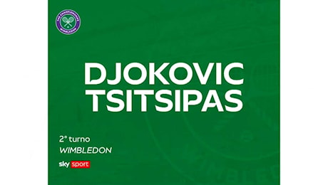 Wimbledon, Djokovic domina Tsitsipas e vola al terzo turno in tre set