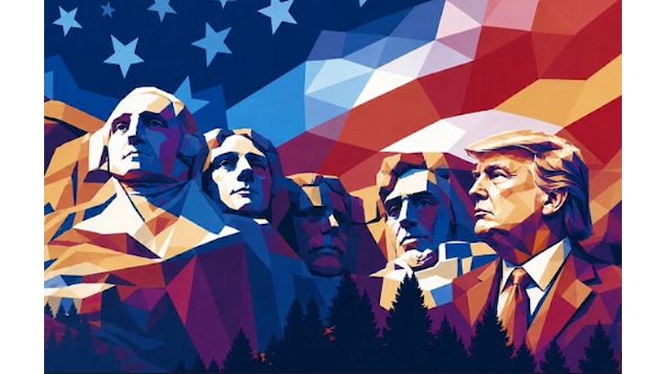 Trump pubblica immagine col suo busto scolpito sul monte Rushmore - Askanews